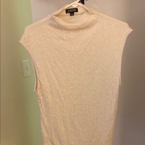 J. Crew Cream Sleeveless Tank Top